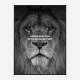 Everyone Want's to Eat Black & White Lion Art Print