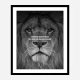 Everyone Want's to Eat Black & White Lion Art Print