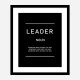 Leader Motivational Art Print