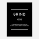 Grind Motivational Art Print