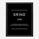 Grind Motivational Art Print