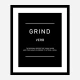 Grind Motivational Art Print