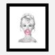 Brigitte Bardot Bubble Gum Art Print