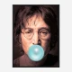 John Lennon Blue Bubble Gum Art Print