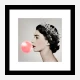 Queen Elizabeth Pink Bubble Gum Art Print