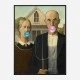 American Gothic Bubble Gum Art Print