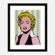 Marilyn Monroe 100 Dollars Pop Art Print