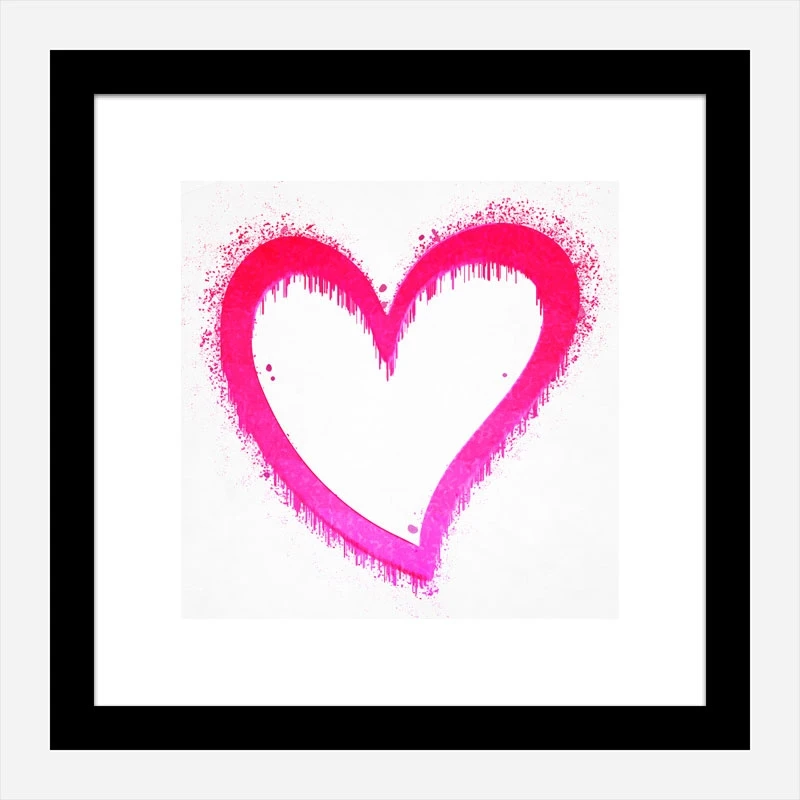 Pink Heart Art Print
