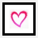 Pink Heart Art Print