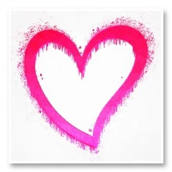 Pink Heart Art Print