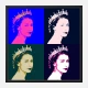 Queen Elizabeth Pop Art Print