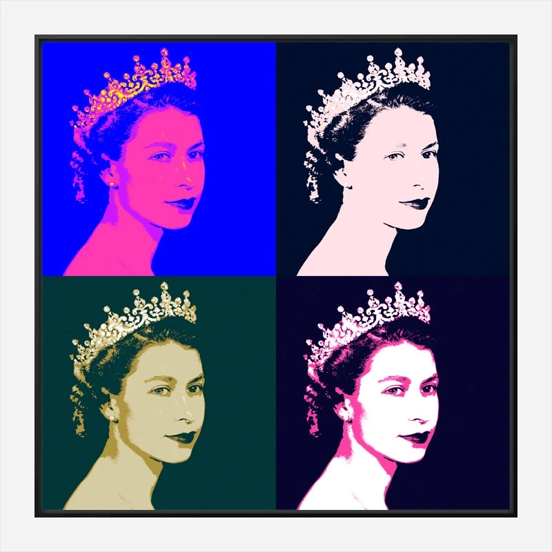 Queen Elizabeth Pop Art Print