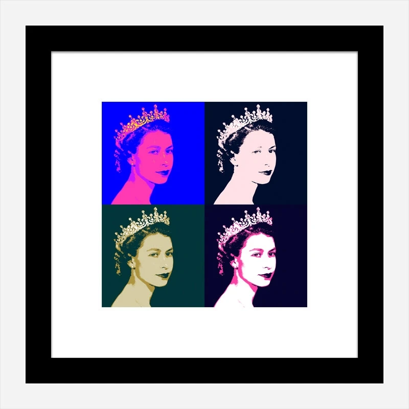 Queen Elizabeth Pop Art Print