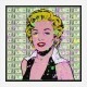 Marilyn 100 Dollars Splash Pop Art Print
