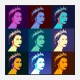 Queen Elizabeth Pop Art Print
