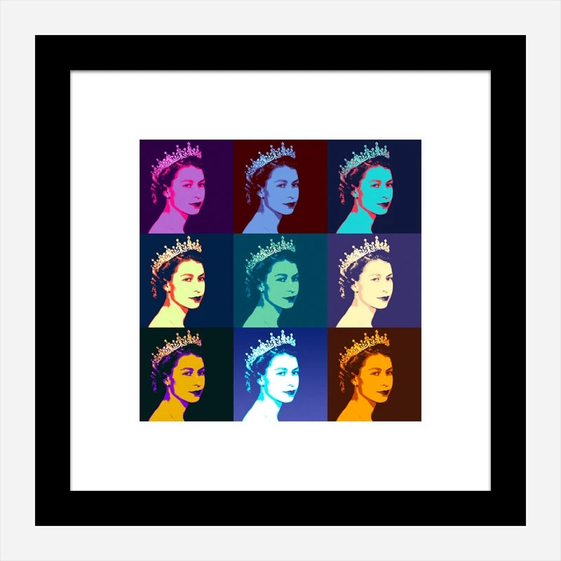 Queen Elizabeth Pop Art Print