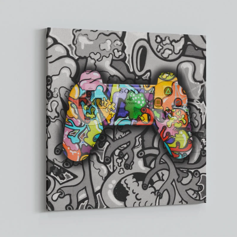 Gamer Graffiti Art Print