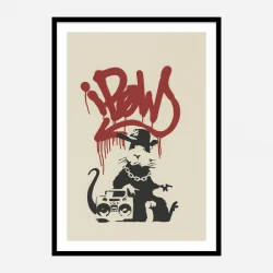 Gangsta Rat Banksy Art Print