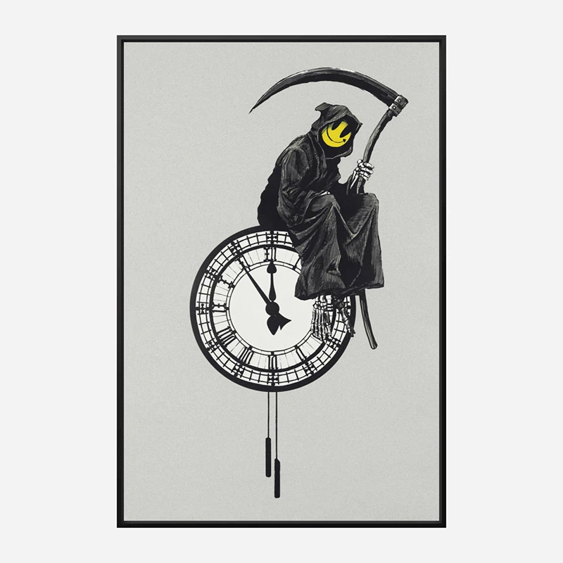 Grin Reaper Banksy Art Print