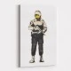 Smiling Copper Banksy Art Print