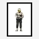Smiling Copper Banksy Art Print