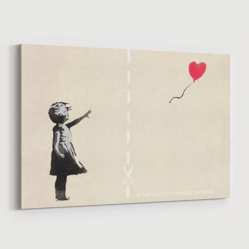 In The Event Of A Divorce Cut Here Banksy Wall Art