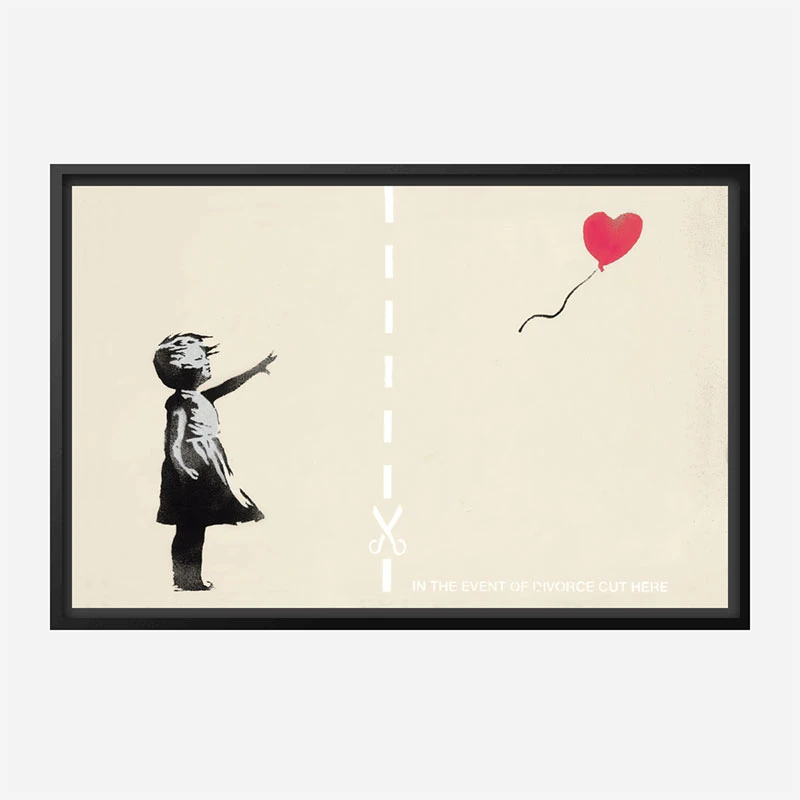 In The Event Of A Divorce Cut Here Banksy Wall Art