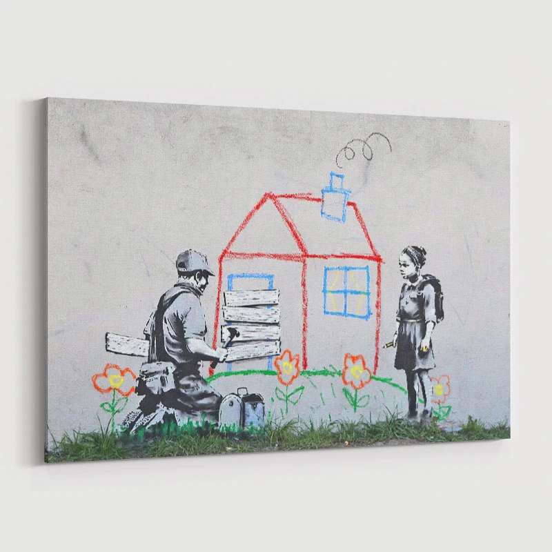 Crayon for Closure Banksy Wall Art