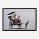 Rickshaw Banksy Wall Art Print