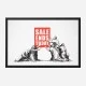 Sale Ends Today Banksy Wall Art Print