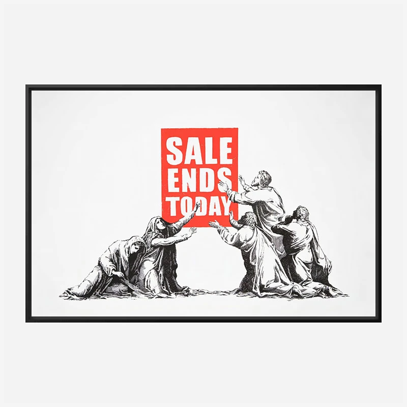 Sale Ends Today Banksy Wall Art Print