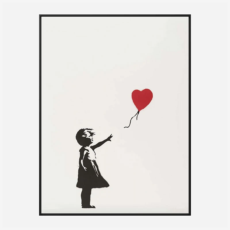 Banksy Girl with Balloon Art Print