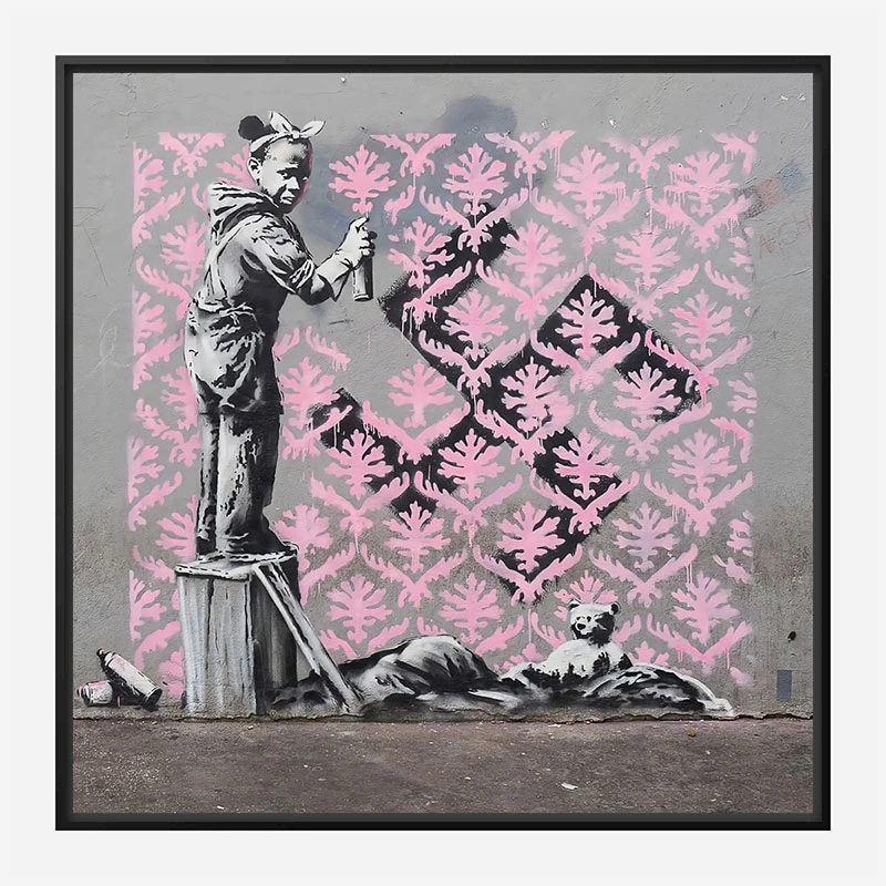 Porte de la Chapelle Mural by Banksy Art Print