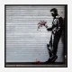 Waiting In Vain… at the door of the club by Banksy Art Print