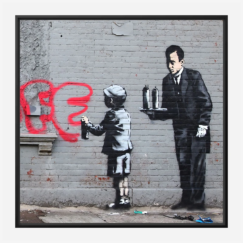 Ghetto 4 Life by Banksy Art Print