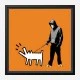 Choose Your Weapon Orange by Banksy Art Print