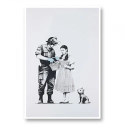 Banksy Stop and Search Art Print