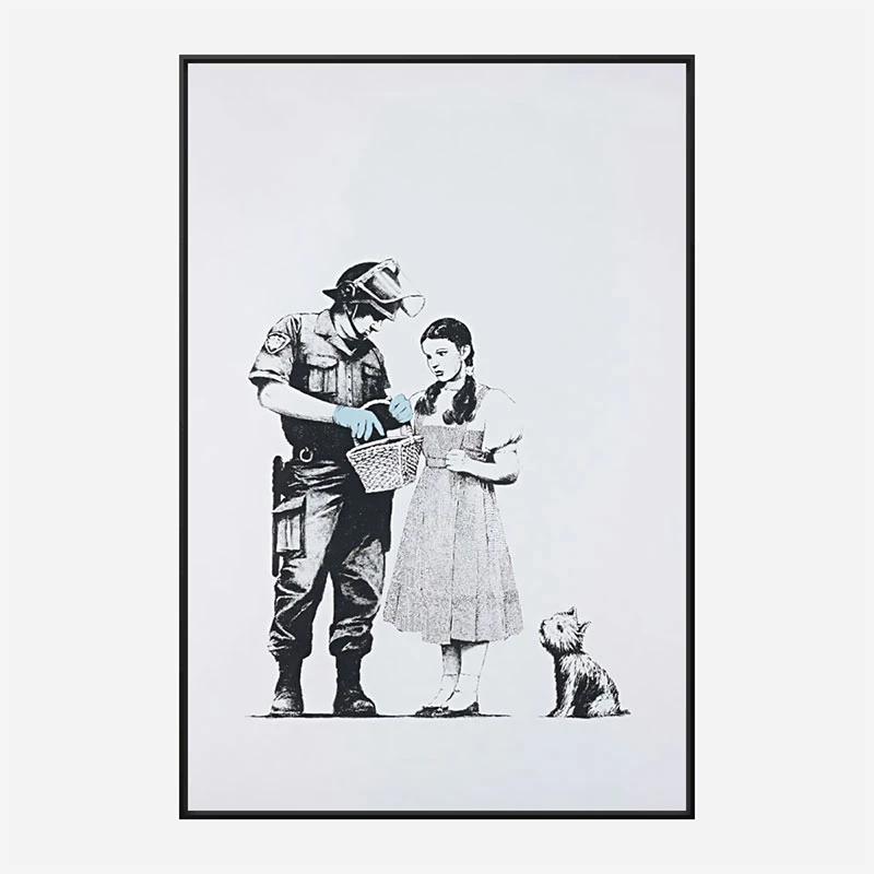 Banksy Stop and Search Art Print