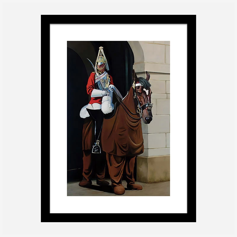 Horse Guard By Banksy Art Print