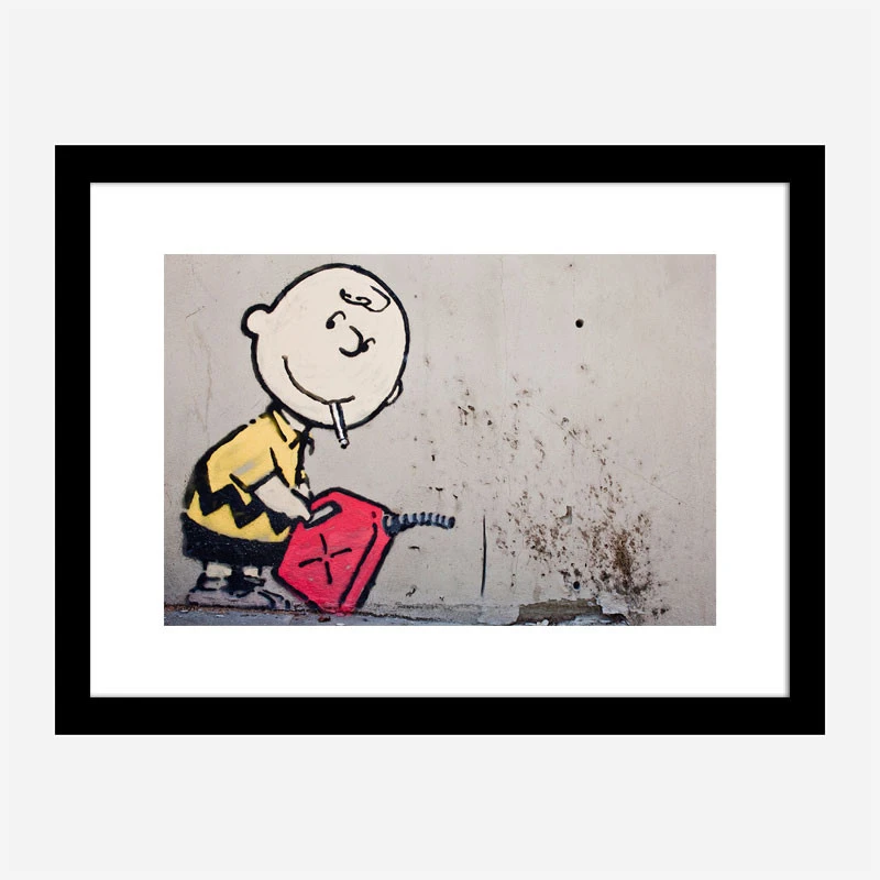 Charlie Brown Banksy Wall Art