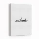 Exhale Typography Wall Art