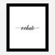Exhale Typography Wall Art