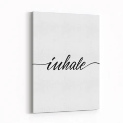Inhale Typography Wall Art