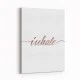 Inhale Rose Gold Typography Wall Art