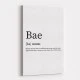 BAE Definition Typography Wall Art