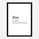 BAE Definition Typography Wall Art