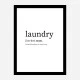 Laundry Definition Typography Wall Art