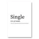 Single Definition Typography Wall Art
