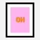 OH Typography Wall Art