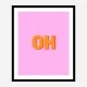 OH Typography Wall Art